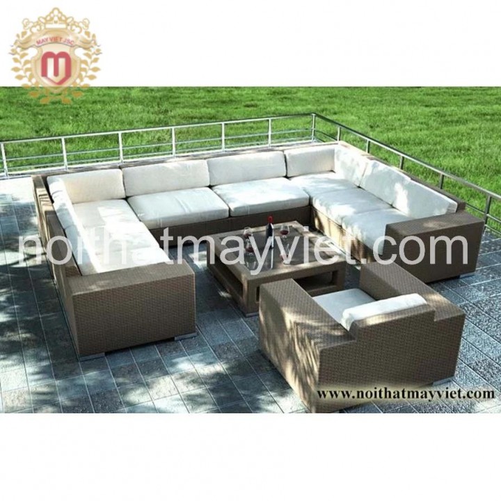Bàn Ghế Sofa Mây Tre BGSF008